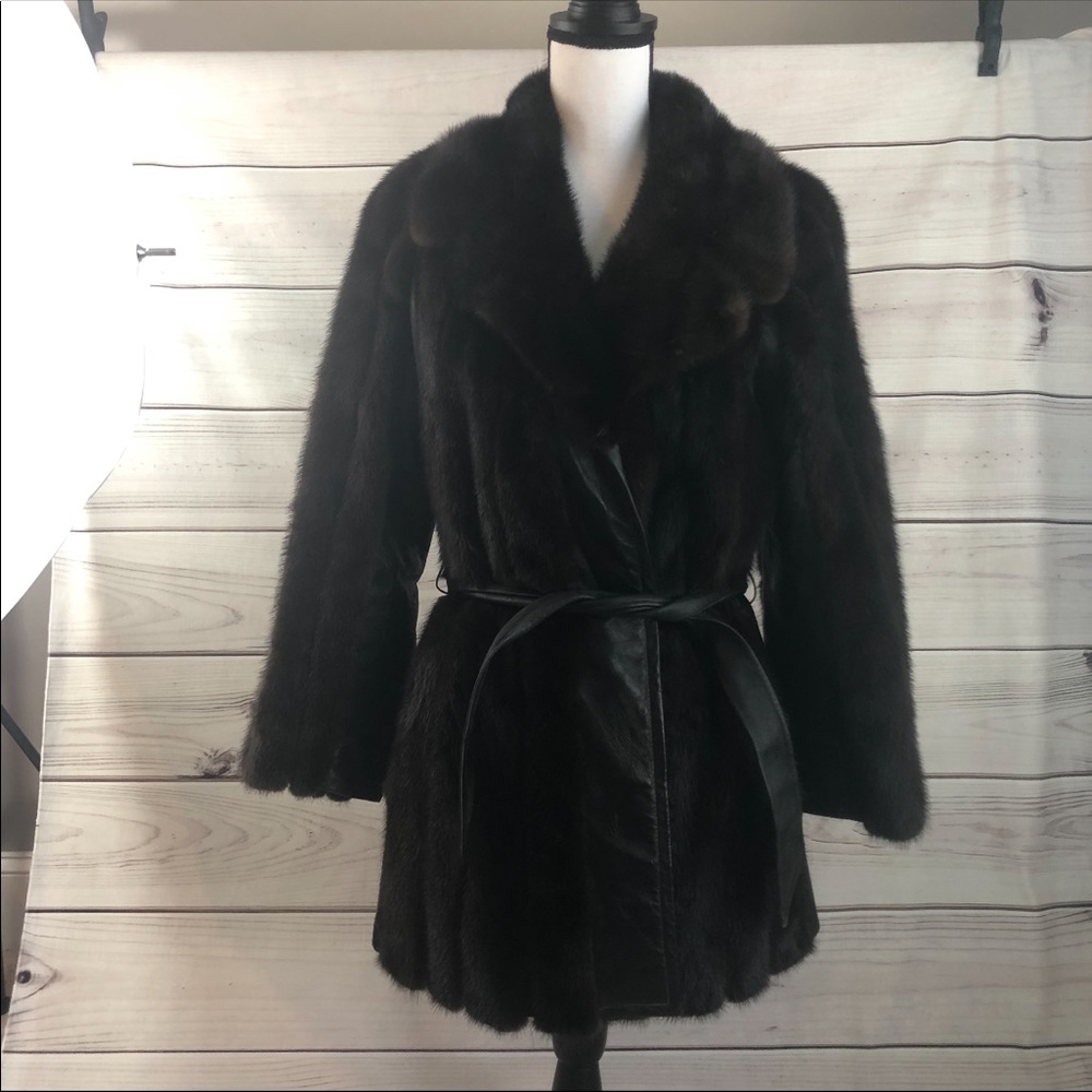 Vintage Estate Dark Brown mink fur coat